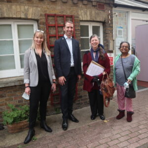 Mayor of Watford visiting Henry Smith House