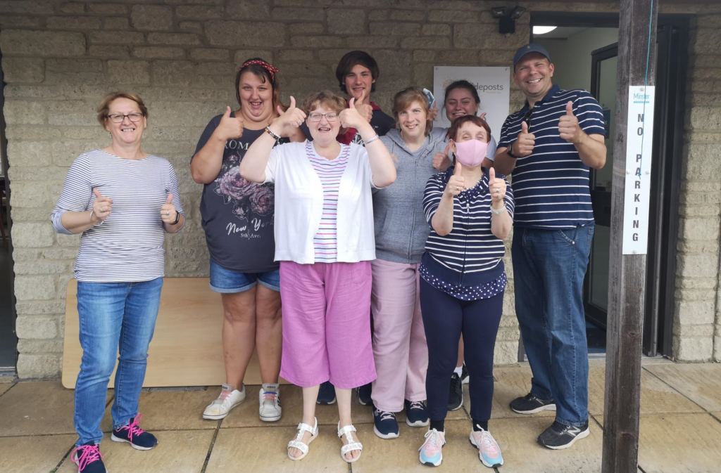 group at Guideposts with thumbs up