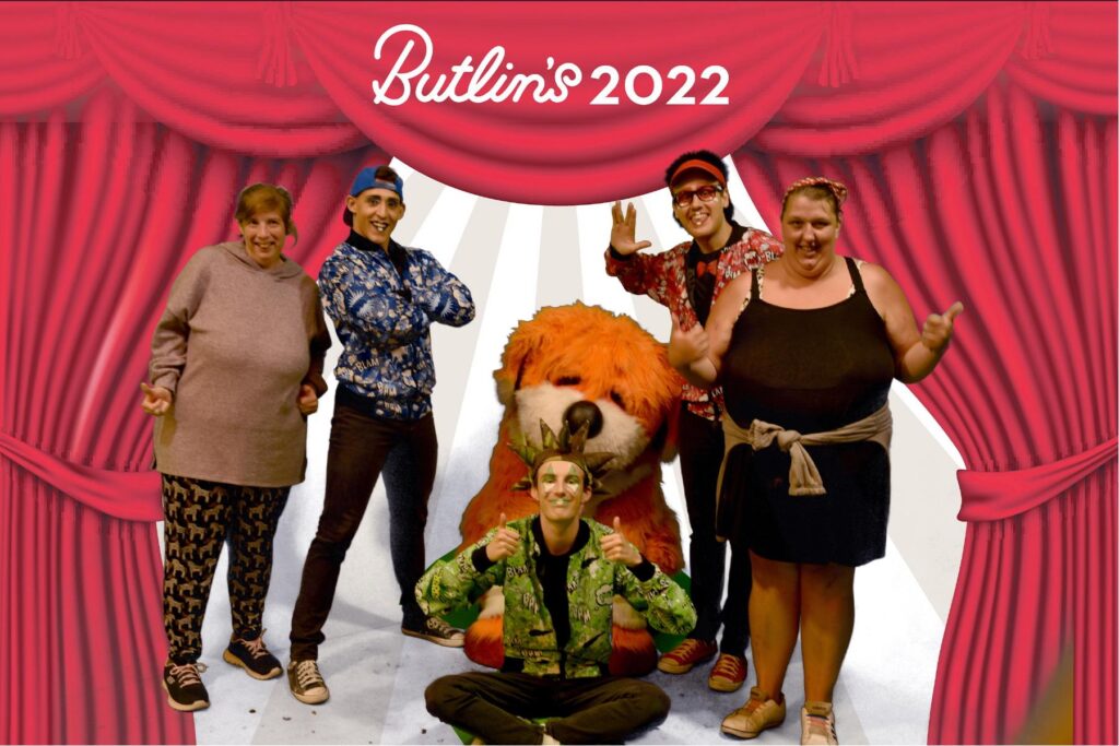 Five Guideposts members at Butlins.