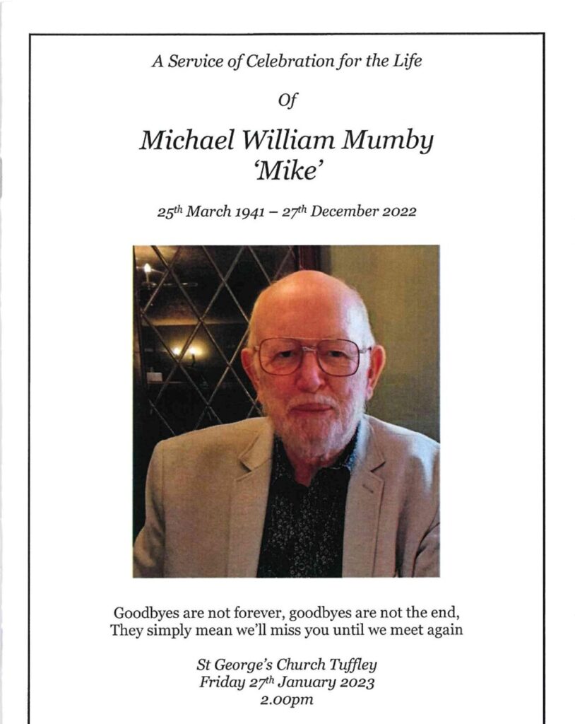 In memory of Mike